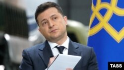 Президент Украины Владимир Зеленский на пресс-конференции в Киеве в мае 2021 года. Фото: ТАСС